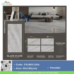 Gạch ốp lát 90X180 Trung Quốc FS189Y116A bóng