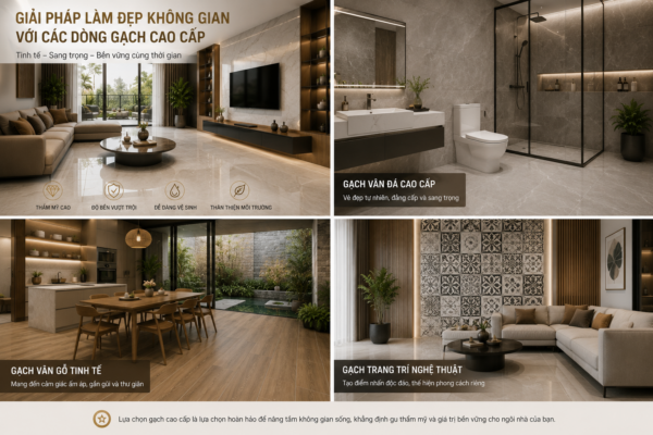 Giải Pháp Làm Đẹp Không Gian Với Các Dòng Gạch Cao Cấp