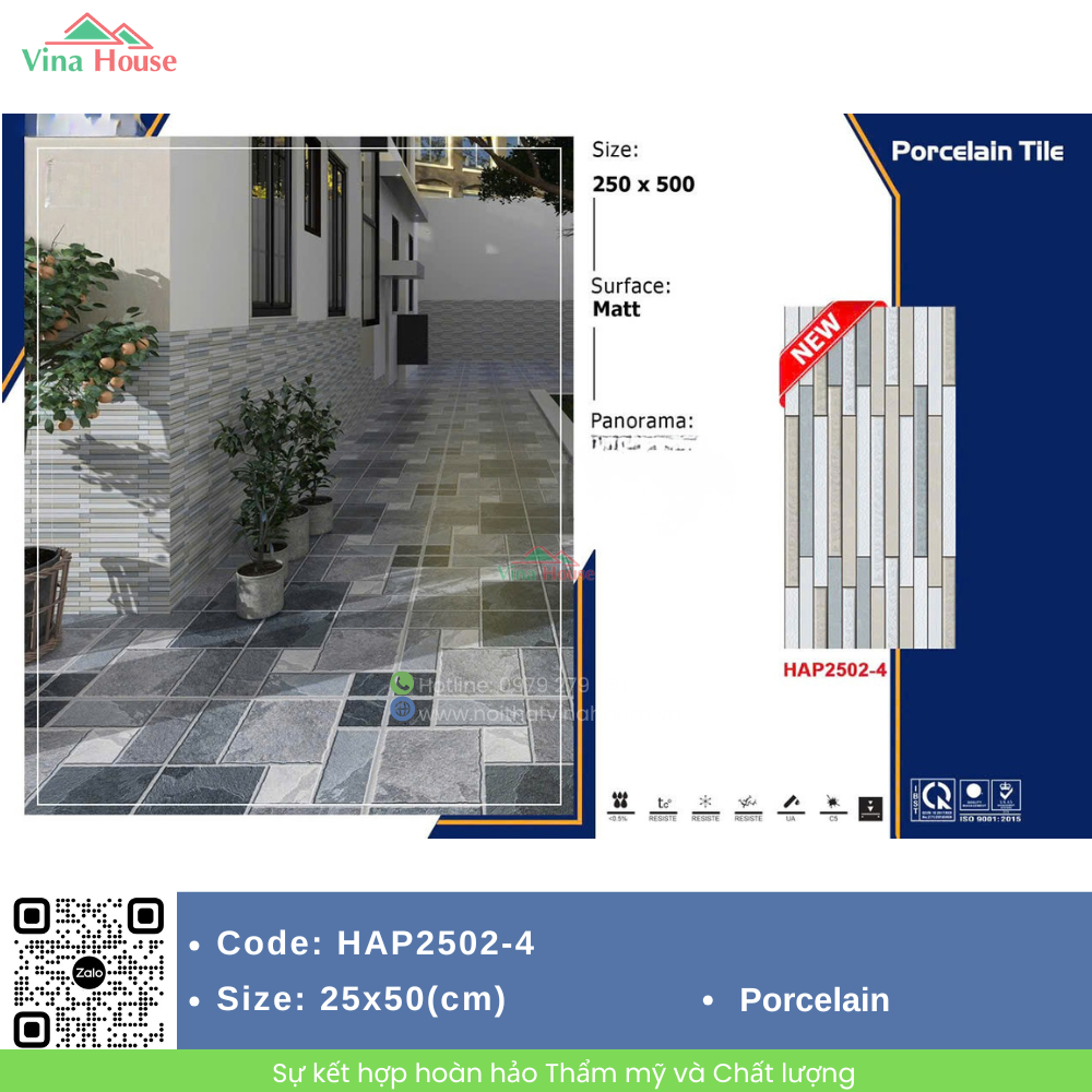 Gạch trang trí 25x50 Fico HAP2502-4 Bền Đẹp