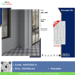 Gạch trang trí 25x50 Fico HAP2502-6 Bền Đẹp