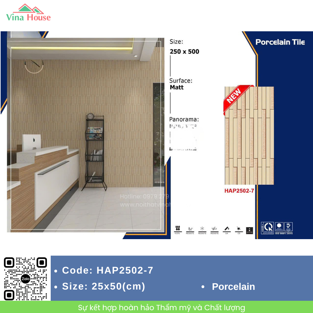 Gạch trang trí 25x50 Fico HAP2502-7 Bền Đẹp