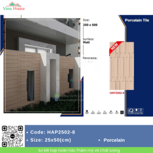 Gạch trang trí 25x50 Fico HAP2502-8 Bền Đẹp