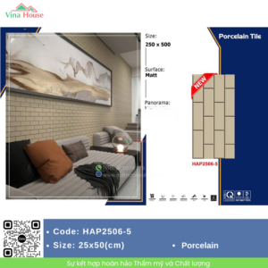 Gạch trang trí 25x50 Fico HAP2506-5 Bền Đẹp