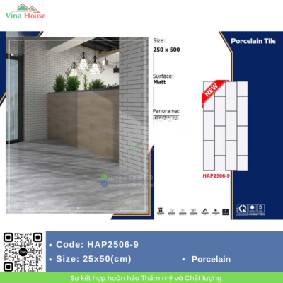 Gạch Trang Trí 25x50 Fico HAP2506-9 Bền Đẹp