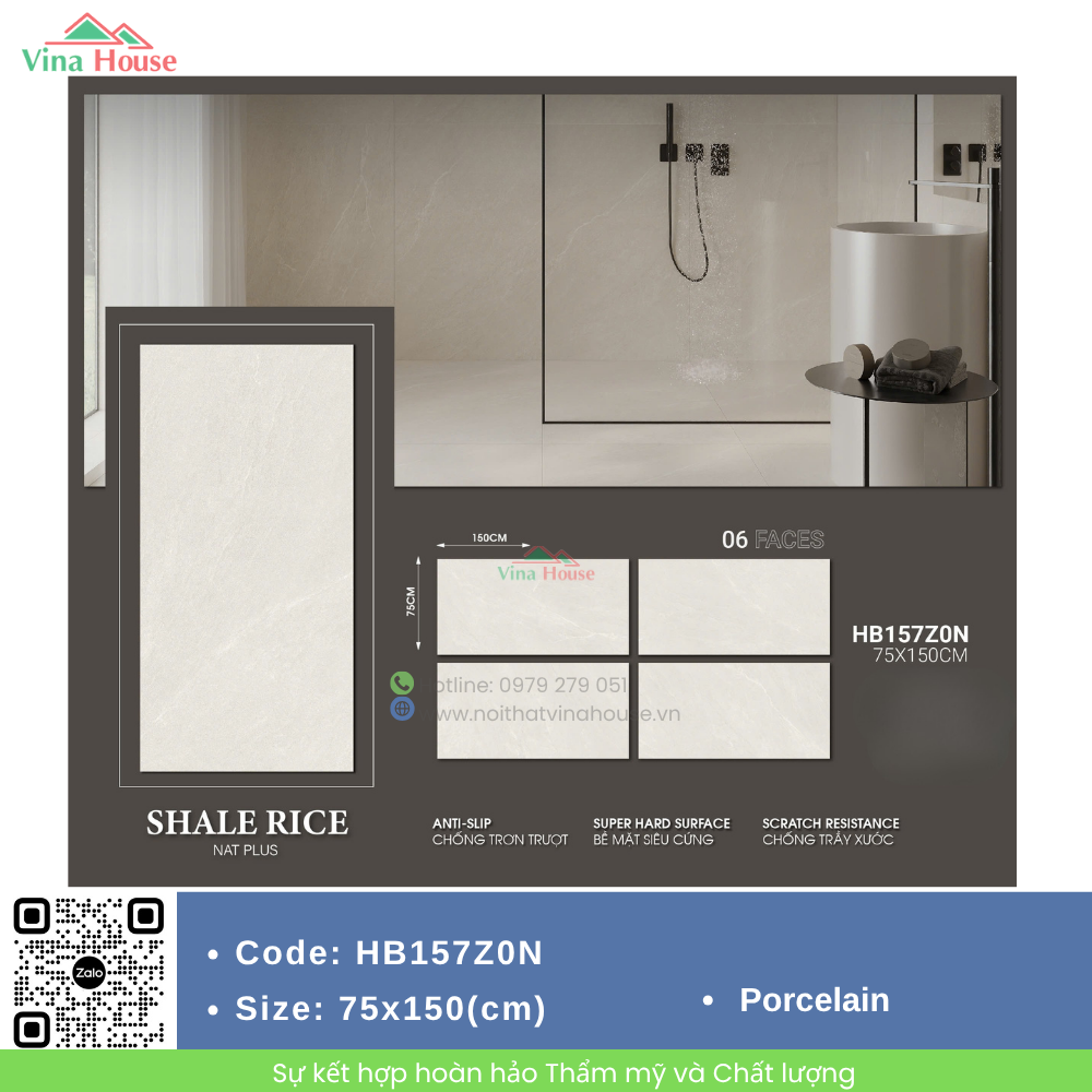 Gạch ốp lát 75x150 Trung Quốc HB157Z0N Gạch ốp lát 75x150 Trung Quốc HB157Z0N