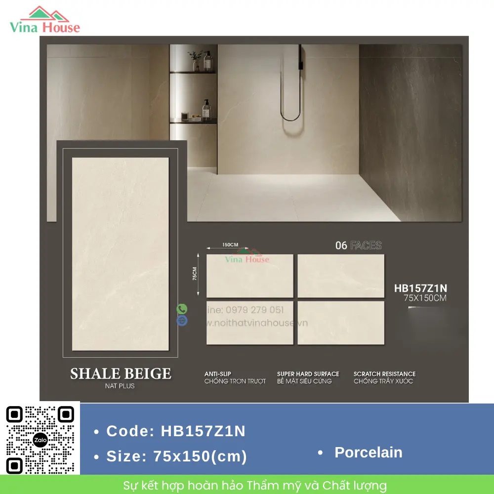 Gạch ốp lát 75x150 Trung Quốc HB157Z1N
