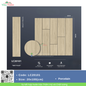Gạch Vân Gỗ 20x100 Trung Quốc LC20101 matt