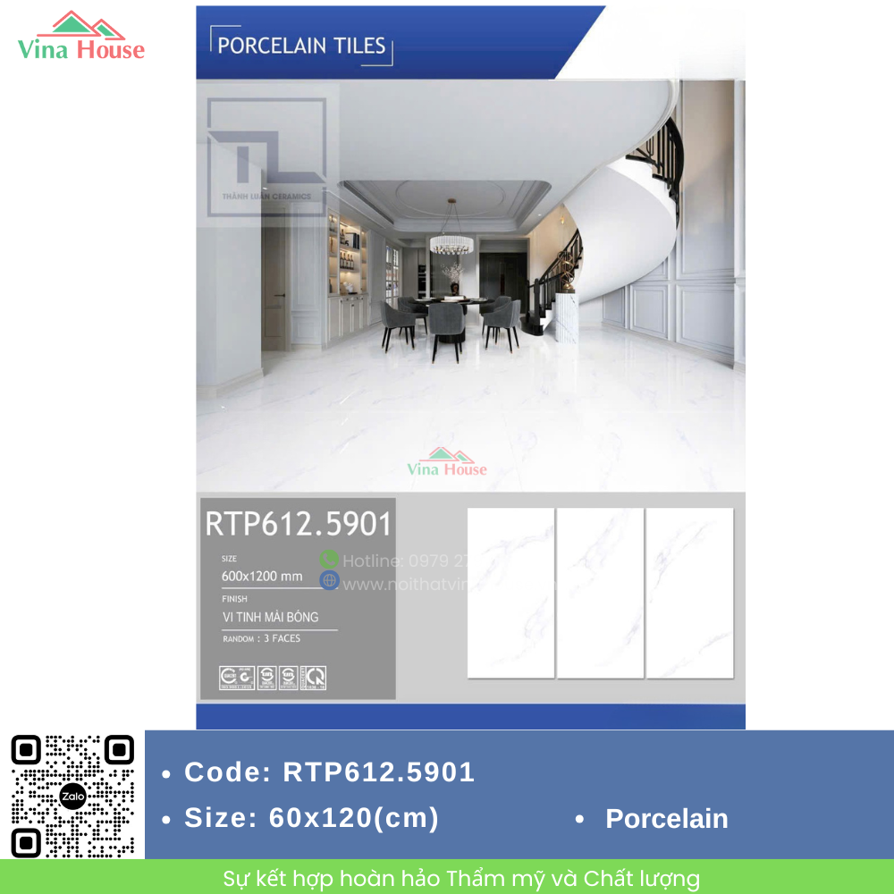 Gạch lát nền 60x120 Redstarcera 612.5901 bóng đẹp Gạch lát nền 60x120 Redstarcera 612.5901 bóng đẹp