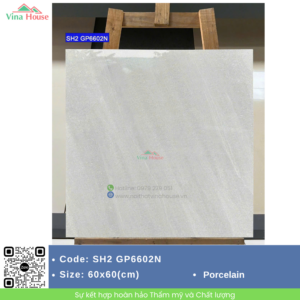 Gạch ốp lát 60x60 Viglacera SH2 GP6602N bóng