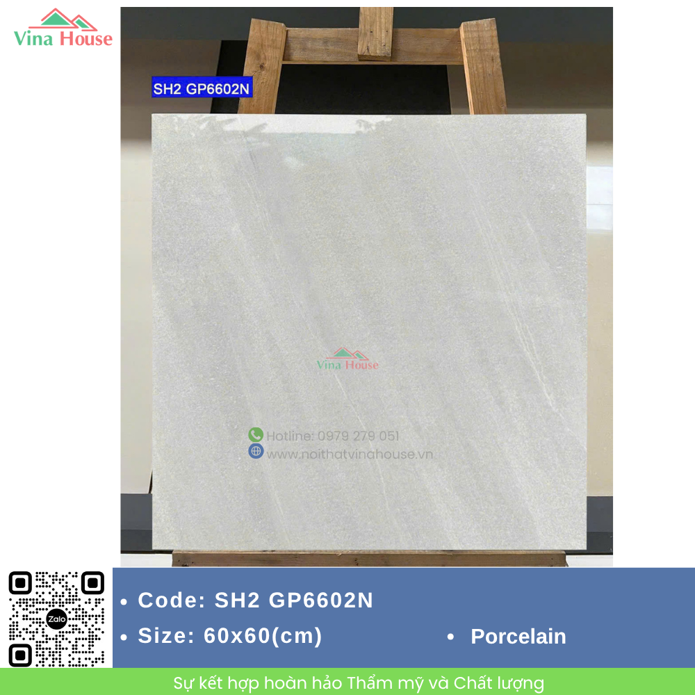 Gạch ốp lát 60x60 Viglacera SH2 GP6602N bóng
