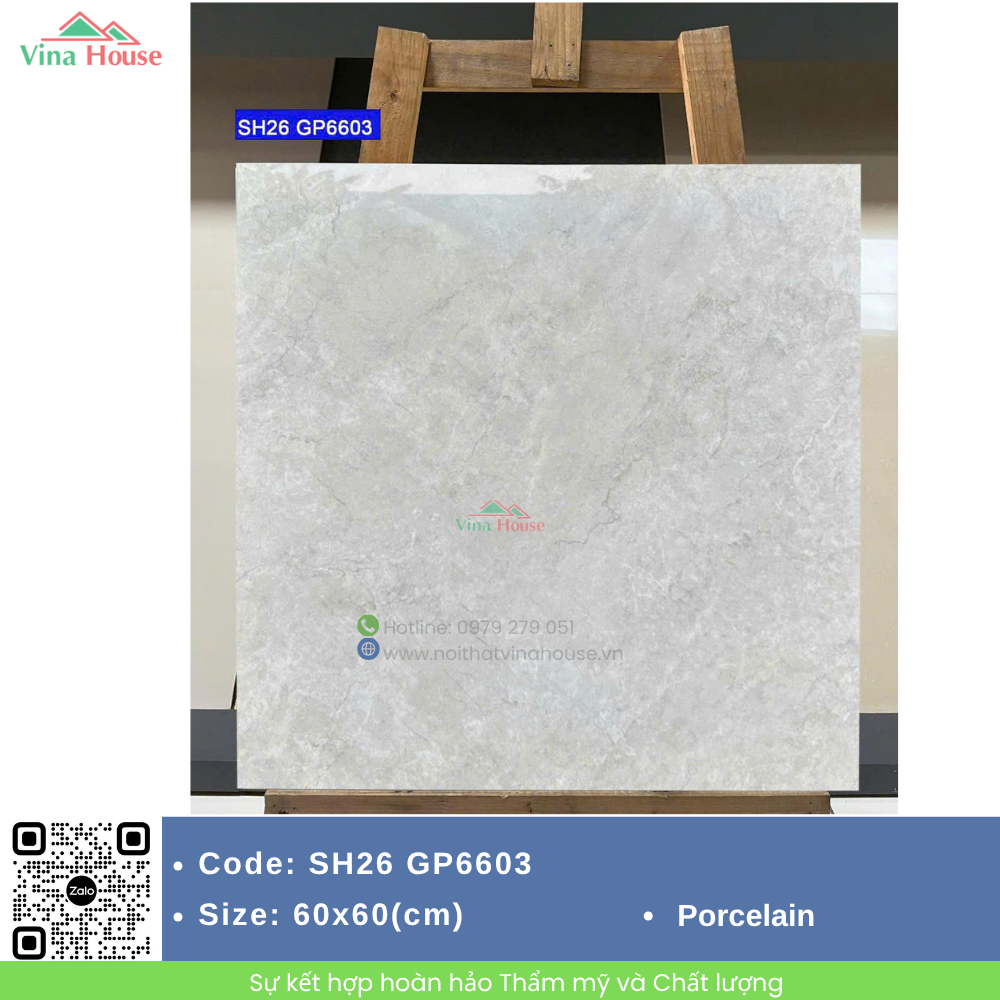 Gạch ốp lát 60x60 Viglacera SH26 GP6603 bóng Gạch ốp lát 60x60 Viglacera SH26 GP6603 bóng