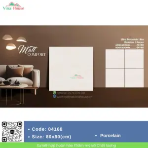 Gạch 80x80 Vitto 04168 Matt Sang Trọng