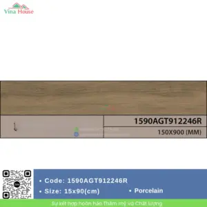 Gạch Vân Gỗ 15x90 Indonesia 1590AGT912246R