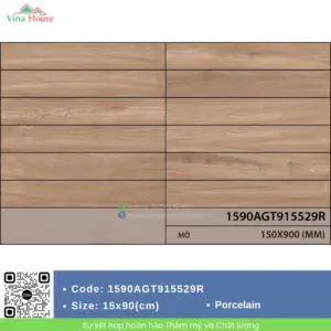 Gạch Vân Gỗ 15x90 Indonesia 1590AGT915529R
