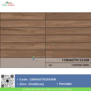 Gạch Vân Gỗ 15x90 Indonesia 1590AGT915530R