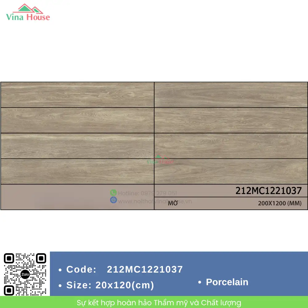 Gạch Vân Gỗ 20x120 Indonesia 212MC1221037