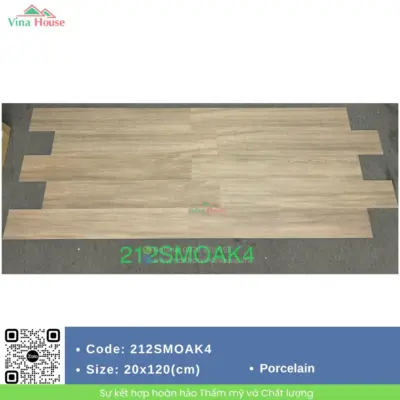 Gạch Vân Gỗ 20×120 Malaysia 212SMOAK4