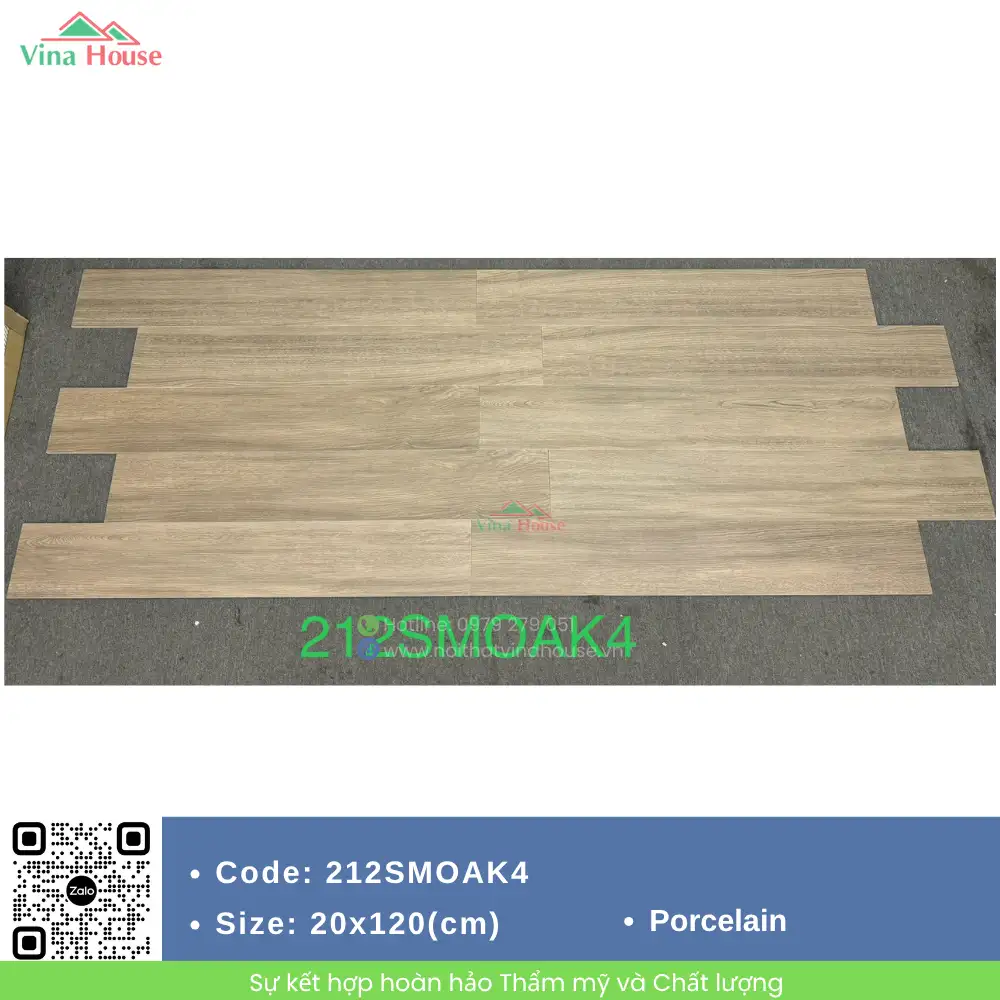 Gạch Vân Gỗ 20x120 Malaysia 212SMOAK4