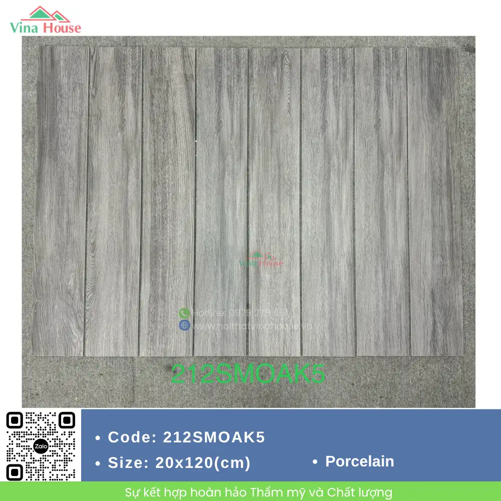 Gạch Vân Gỗ 20x120 Malaysia 212SMOAK5