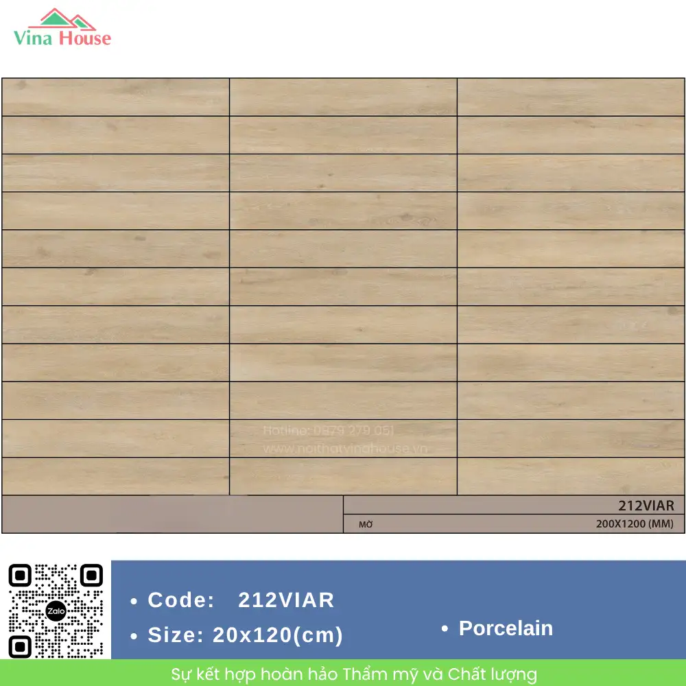 Gạch Vân Gỗ 20x120 Tây Ban Nha 212VIAR