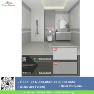Gạch 30x60 Á Mỹ 6587 - 6588 Matt