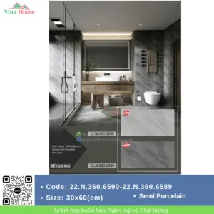 Gạch 30x60 Á Mỹ 6589 - 6590 Matt