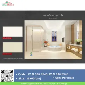 Gạch 30x60 Á Mỹ 8545 - 8546 Matt