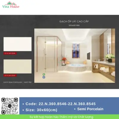 Gạch 30×60 Á Mỹ 8545 – 8546 Matt