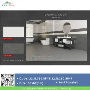 Gạch 30x60 Á Mỹ 8547 - 8548 Matt