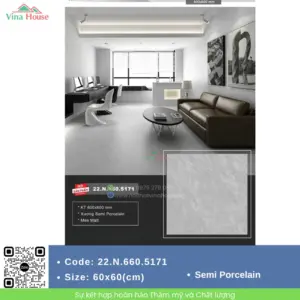 Gạch 60x60 Á Mỹ 22.N.660.5171 Matt