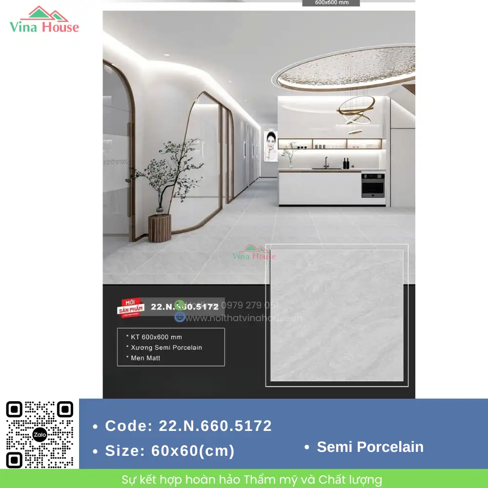 Gạch 60x60 Á Mỹ 22.N.660.5172 Matt