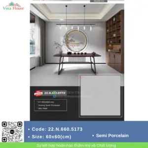 Gạch 60x60 Á Mỹ 22.N.660.5173 Matt
