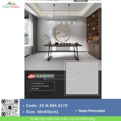 Gạch 60×60 Á Mỹ 22.N.660.5173 Matt