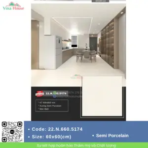 Gạch 60x60 Á Mỹ 22.N.660.5174 Matt