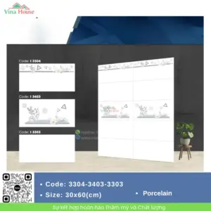 Gạch 30x60 Vitto 3304-3403-3303 bóng