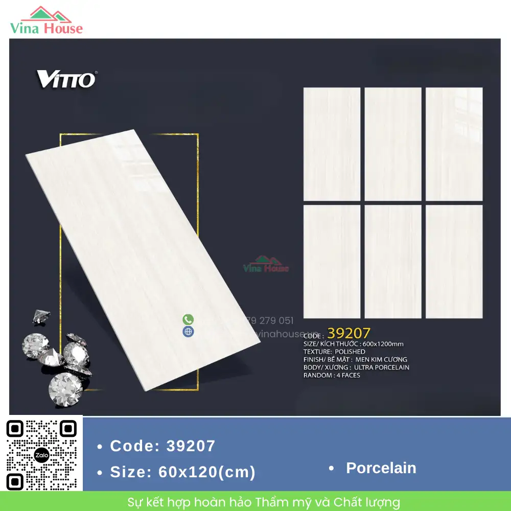 Gạch 60X120 Vitto 39207 bóng Gạch 60X120 Vitto 39207 bóng