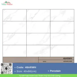 Gạch 40x80 Ấn Độ 48ARWH Bóng