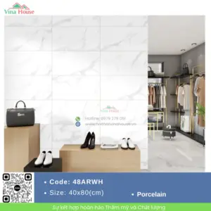 Gạch 40x80 Ấn Độ 48ARWH Bóng