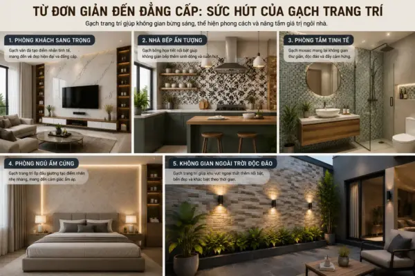 Từ Đơn Giản Đến Đẳng Cấp: Sức Hút Của Gạch Trang Trí