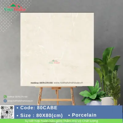 Gạch 80×80 Ấn Độ 80CABE Bóng