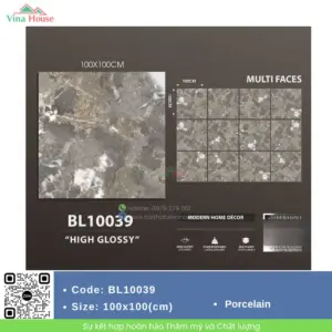 Gạch 100X100 Trung Quốc BL10039 bóng