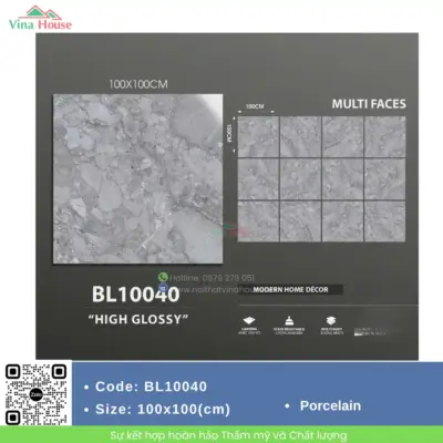 Gạch 100X100 Trung Quốc BL10040 bóng