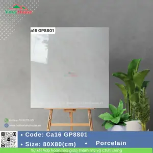 Gạch ốp lát 80x80 Viglacera CA16 GP8801 Bóng