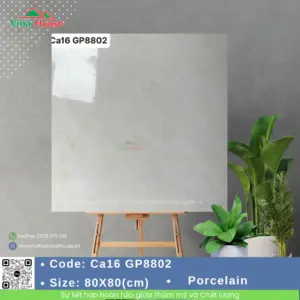 Gạch ốp lát 80x80 Viglacera CA16 GP8802 Bóng