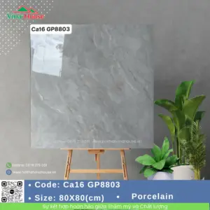Gạch ốp lát 80x80 Viglacera CA16 GP8803 Bóng