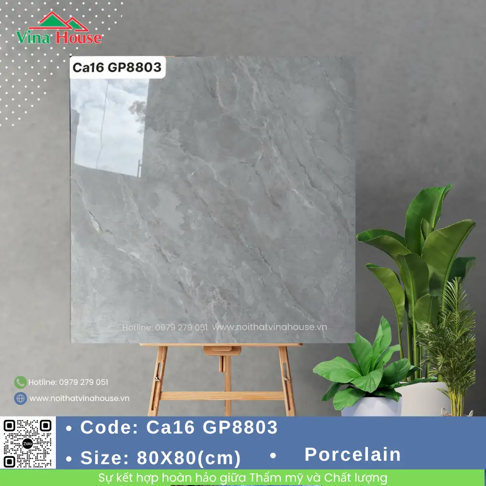 Gạch ốp lát 80x80 Viglacera CA16 GP8803 Bóng Gạch ốp lát 80x80 Viglacera CA16 GP8803 Bóng