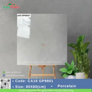 Gạch ốp lát 80x80 Viglacera CA18 GP8801 Bóng