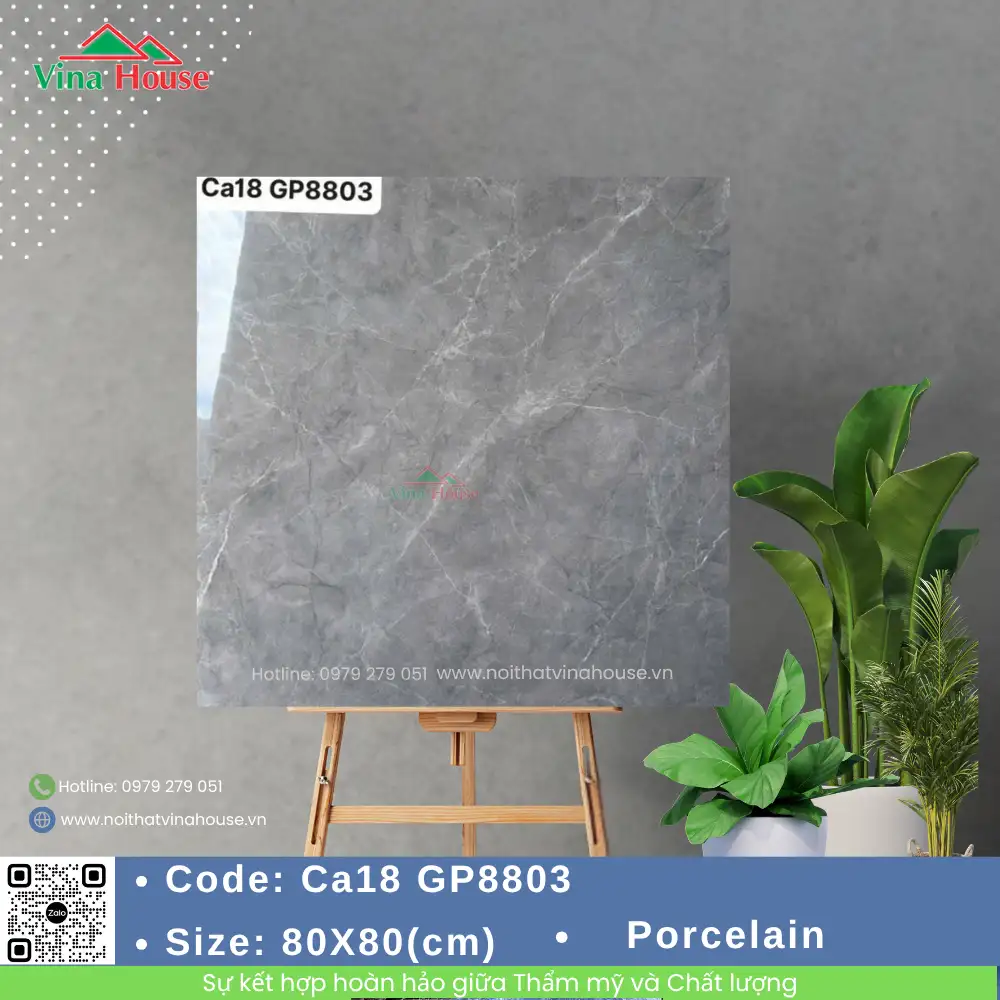 Gạch ốp lát 80x80 Viglacera CA18 GP8803 Bóng Gạch ốp lát 80x80 Viglacera CA18 GP8803 Bóng