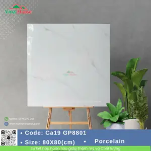 Gạch ốp lát 80x80 Viglacera CA19 GP8801 Bóng