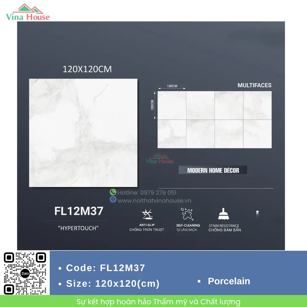 Gạch ốp lát 120x120 Trung Quốc FL12M37